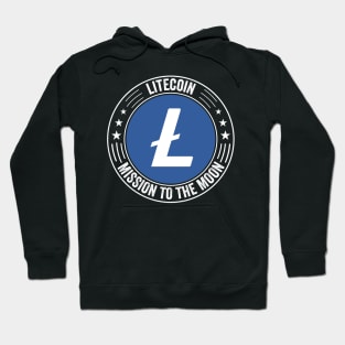 Vintage Litecoin Lite Coin LTC To The Moon Crypto Token Cryptocurrency Wallet Birthday Gift For Men Women Kids Hoodie